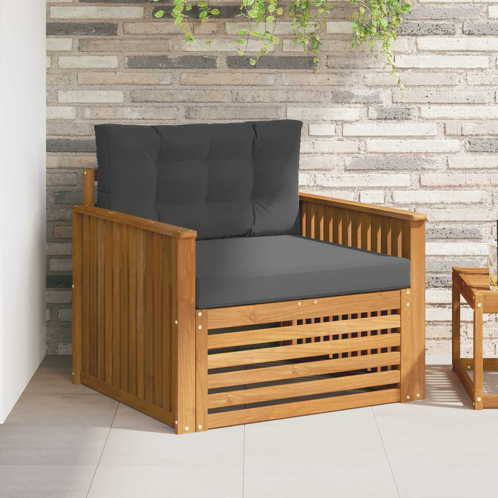 2 Stück Outdoor-Sofa Natur