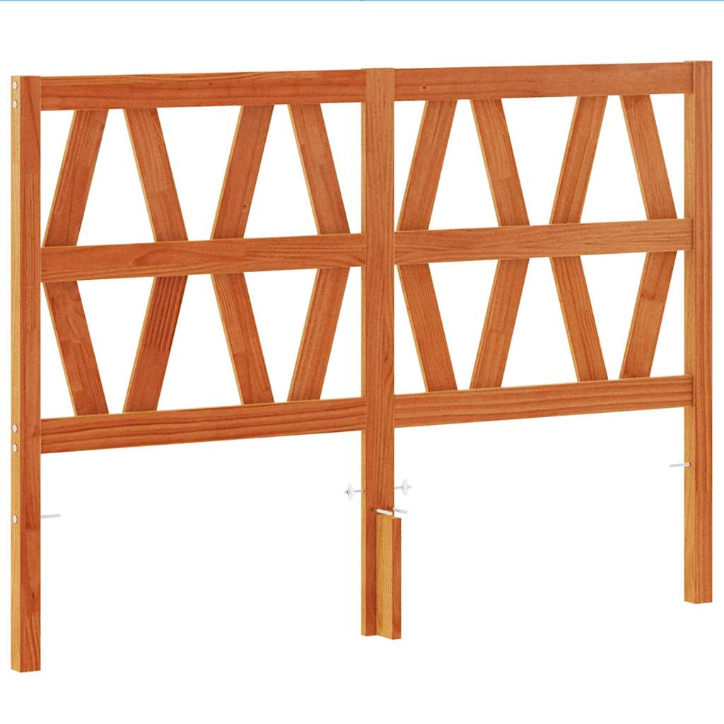 Kopfteil Grau 81x4x100 cm Massivholz Kiefer