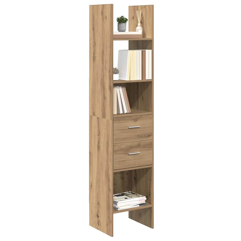 Bücherregal Weiß 40x35x180 cm Holzwerkstoff