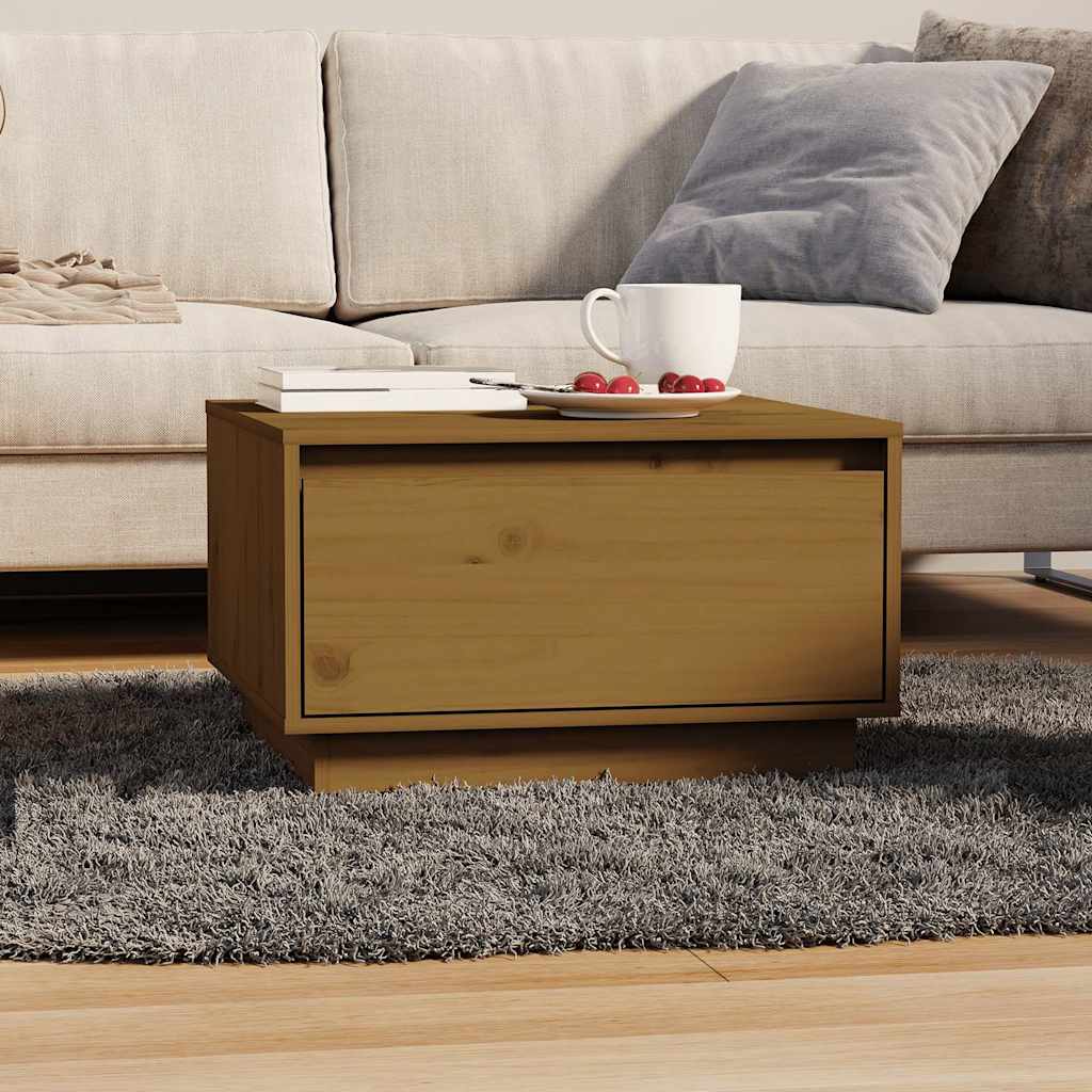 Couchtisch 55x56x32 cm Massivholz Kiefer