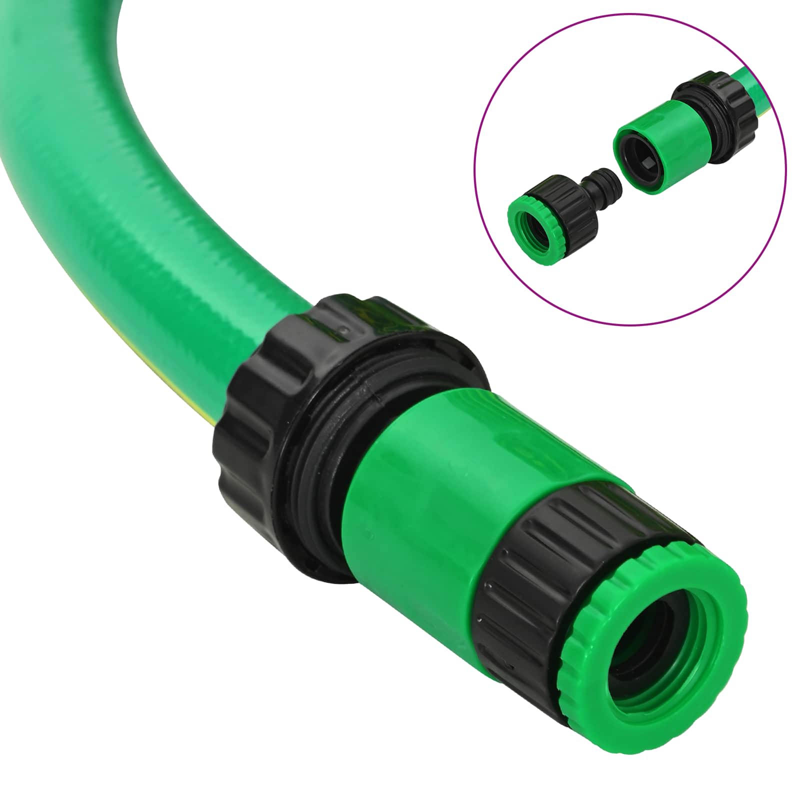 Gartenschlauch 5-lagig Grün und Gelb 1 / 2'' 10 m PVC
