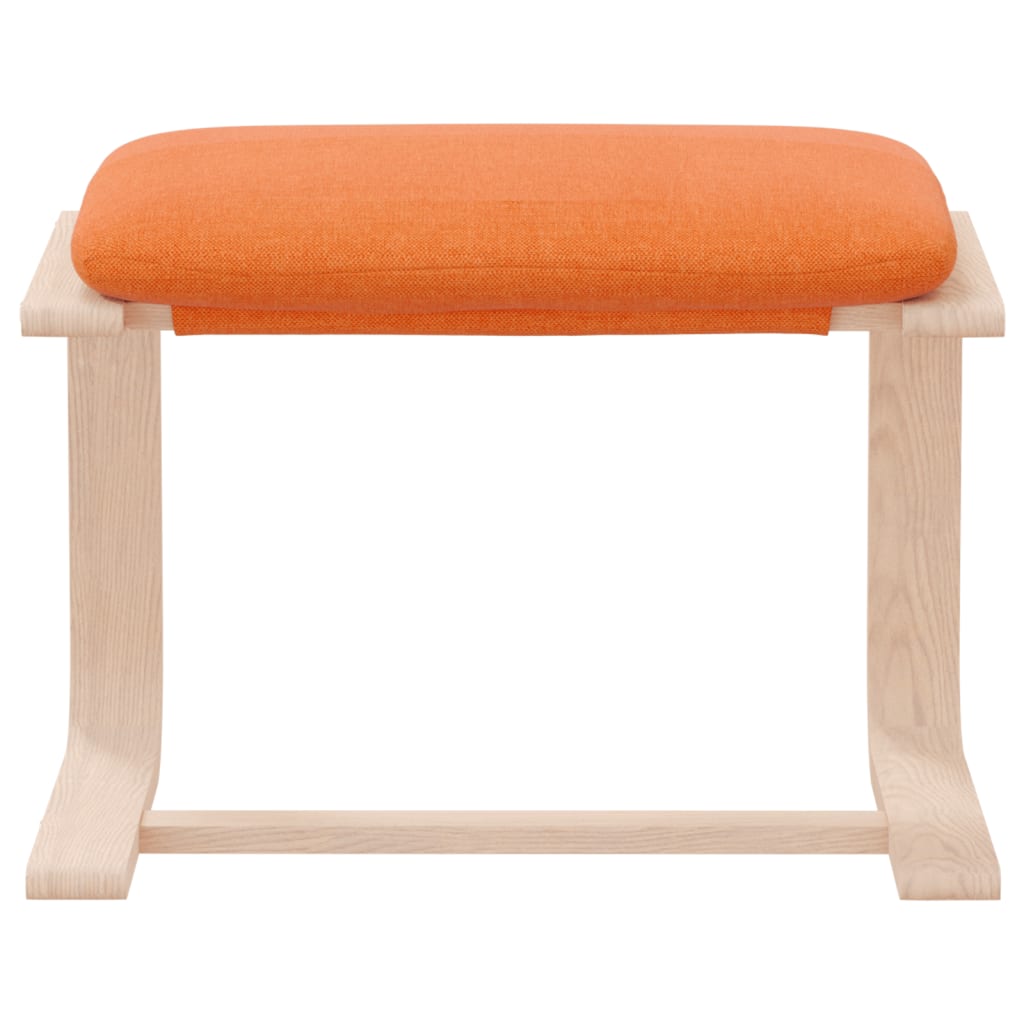 Fußhocker Creme 51x41x40 cm Stoff