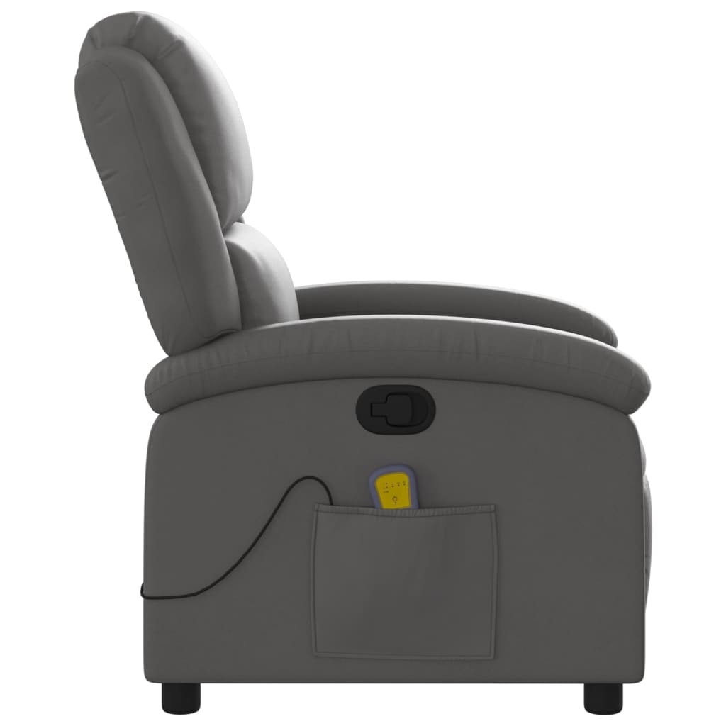 Relaxsessel Echtleder Schwarz