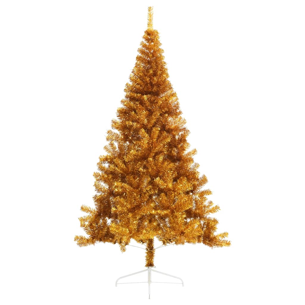 Künstlicher Halb-Weihnachtsbaum mit Ständer Grün 150 cm PVC