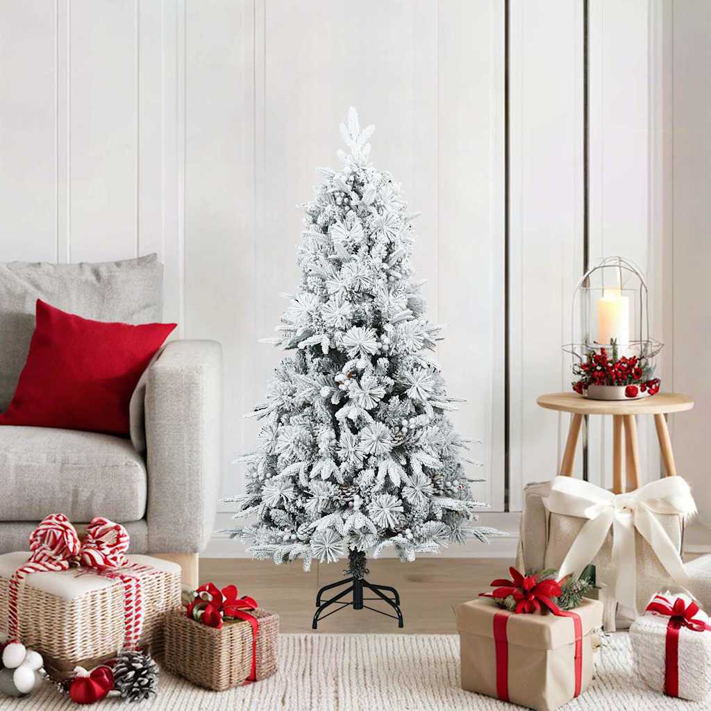 Künstlicher klappbarer Weihnachtsbaum mit Ständer Grün 120 cm