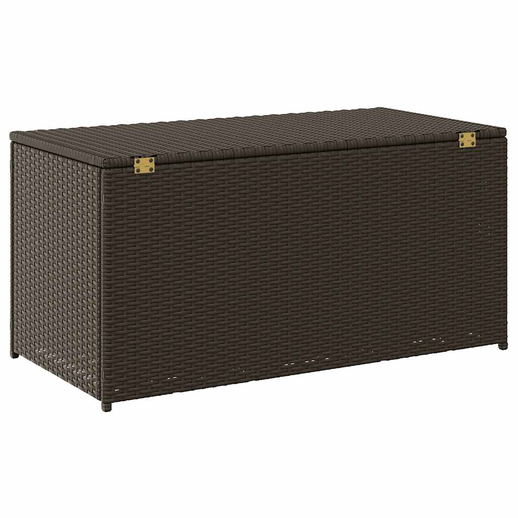 Gartentruhe Schwarz 283L Poly Rattan