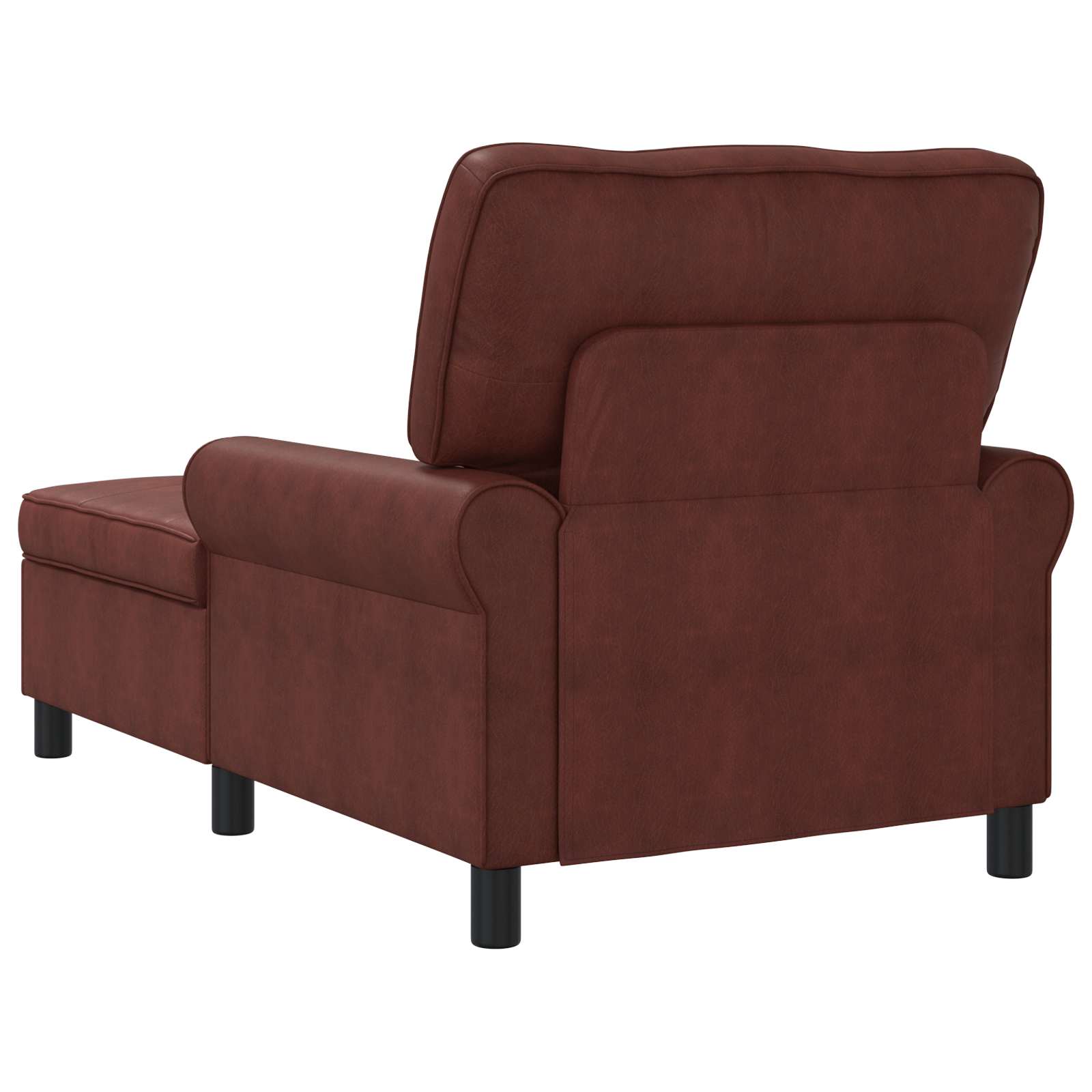 Lounge-Liege mit Kissen Schwarz 91 x 157 x 91 cm Kunstleder