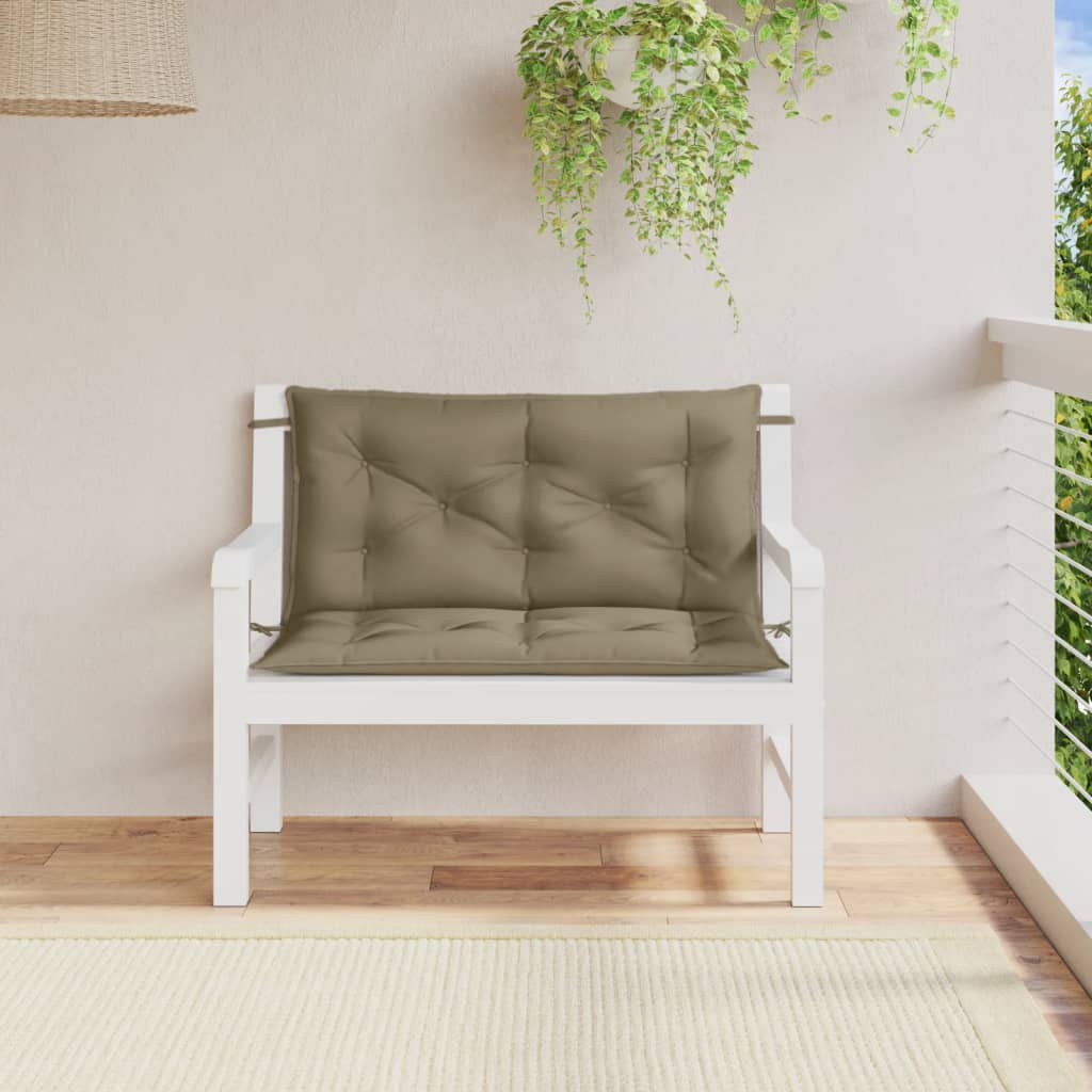 Gartenbank-Auflagen 2 Stk. Melange Anthrazit 100x50x7 cm Stoff