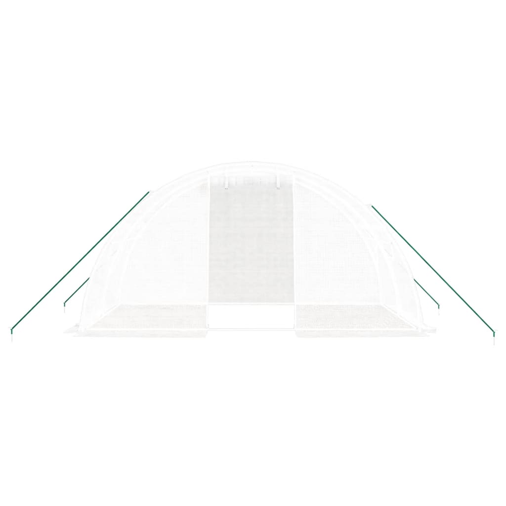 Gewächshaus mit Stahlrahmen Grün 8 m² 4x2x2 m