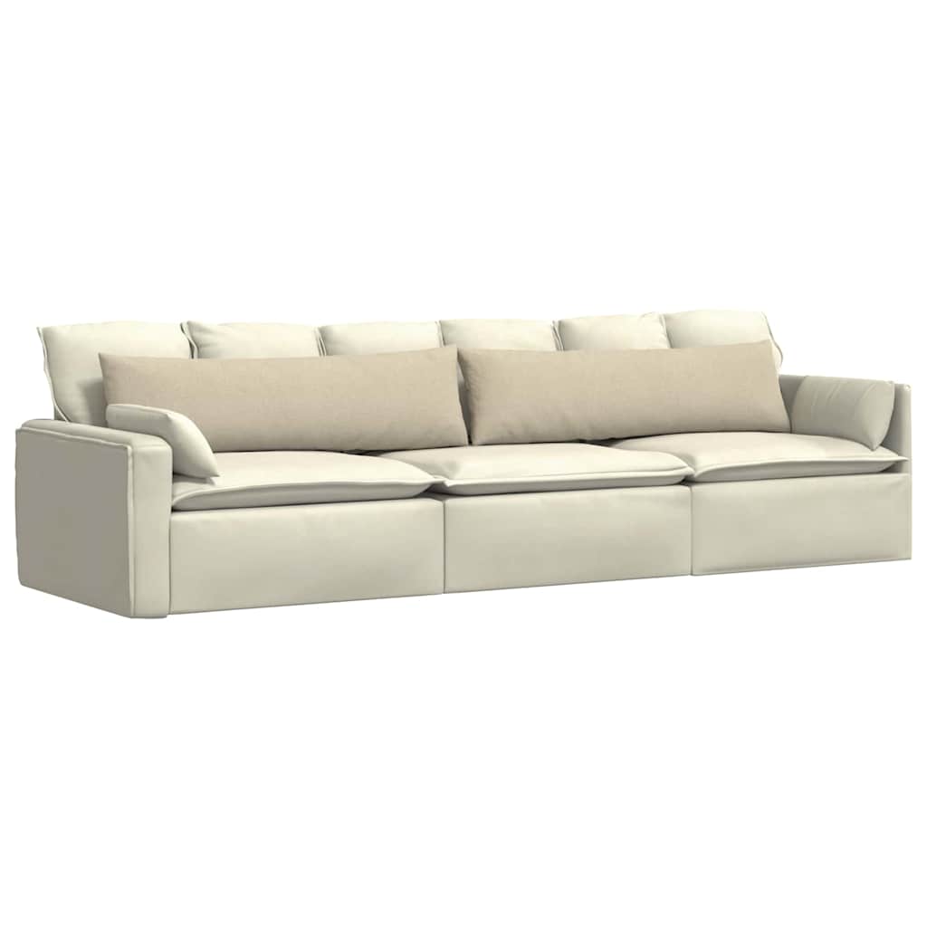 Sofakissen 2 pcs Hellgrau 50 x 30 cm Stoff