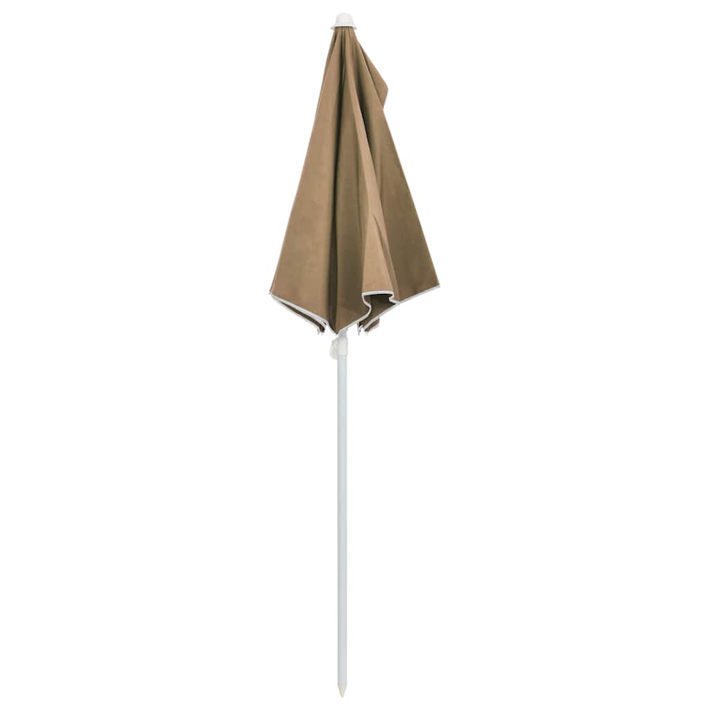 Halb-Sonnenschirm mit Mast 180x90 cm Anthrazit