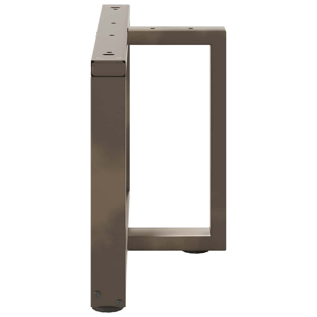 Couchtischbeine T-Form 2 Stk. Schwarz 30x25x(30-31) cm Stahl