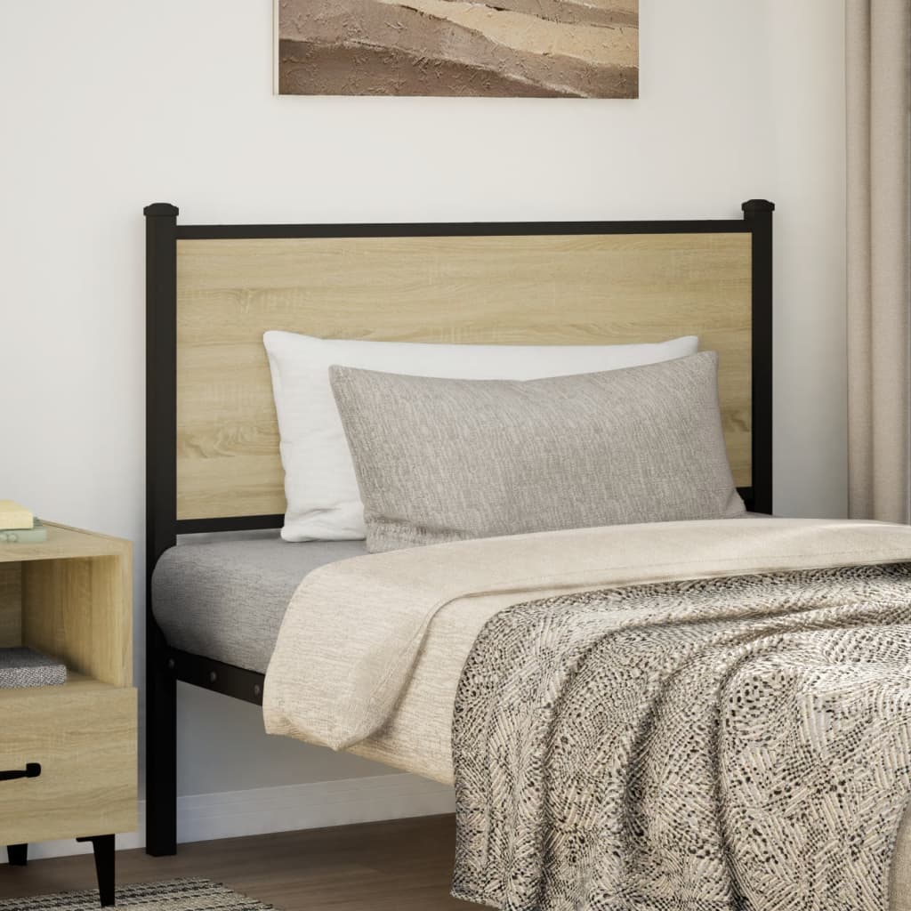 Ersatz-Kopfteil Räuchereiche 75 cm Holzwerkstoff und Stahl