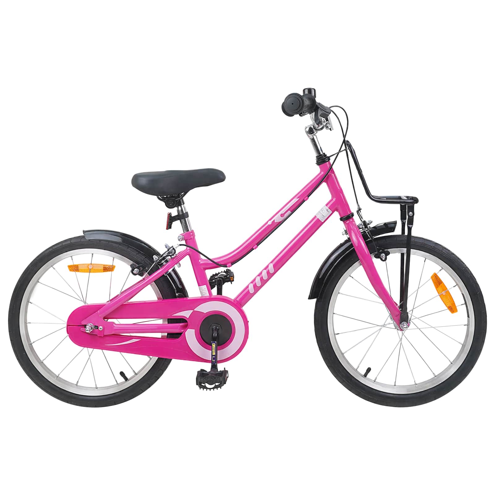 Kinderfahrrad 12 Zoll für 2-4 Jahre alt Rosa und Schwarz