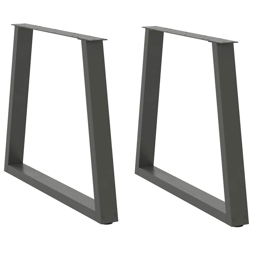 Couchtischbeine V-Form 2 Stück Schwarz 30x(30-31,3) cm Stahl