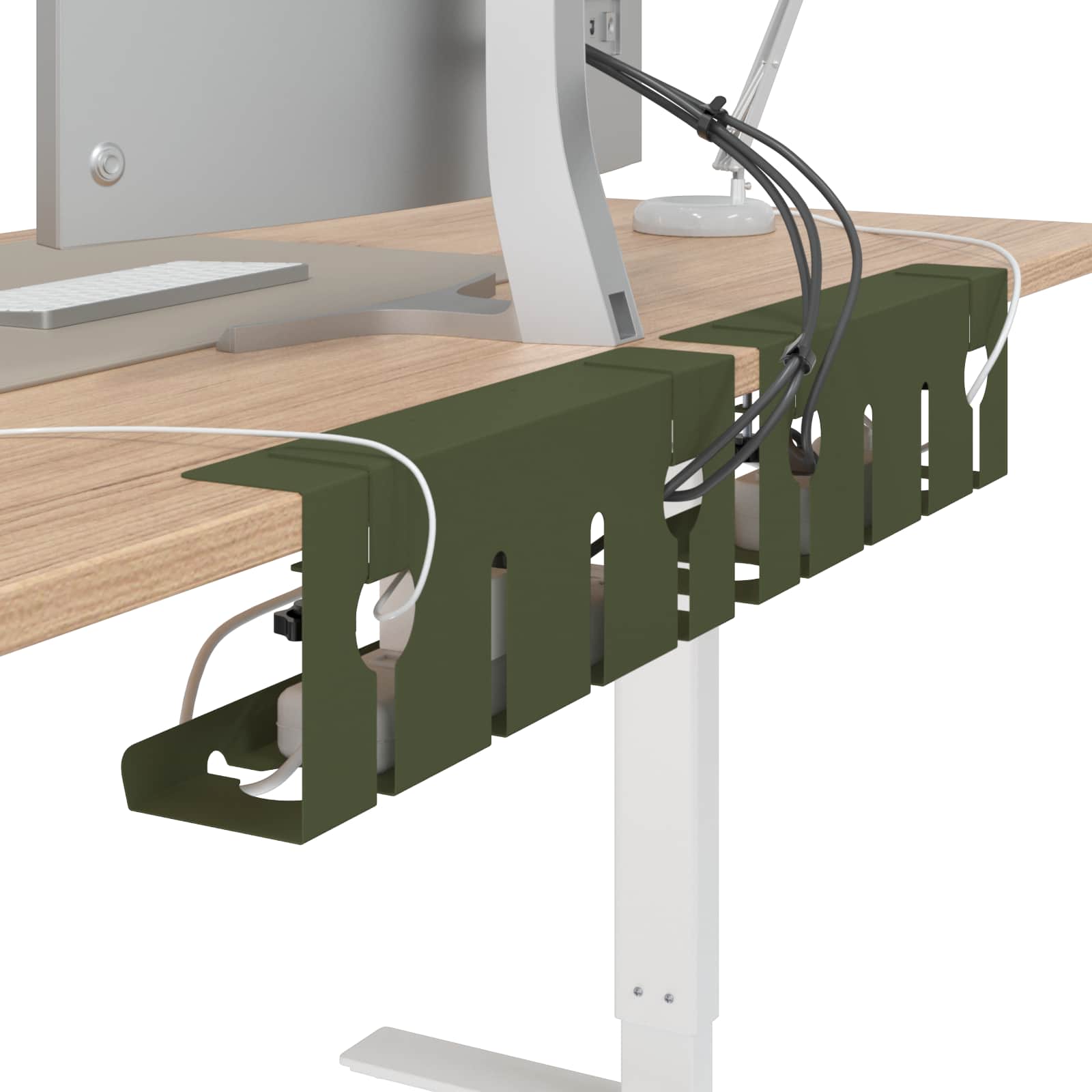 Unter dem Schreibtisch Kabelmanagement Tray 2 Stk. Anthrazit