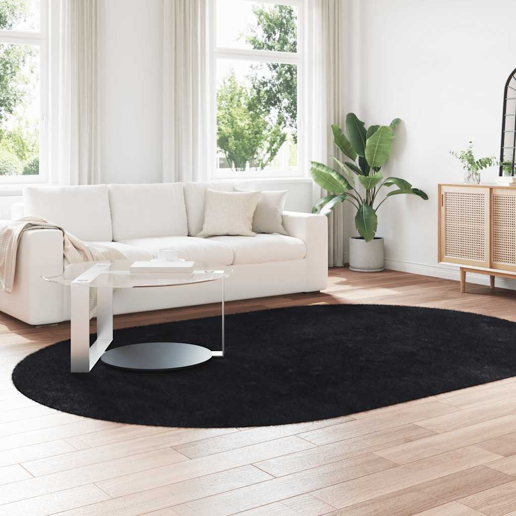 Teppich Shaggy Hochflor NAVARRA Beige 60x100 cm Polyester