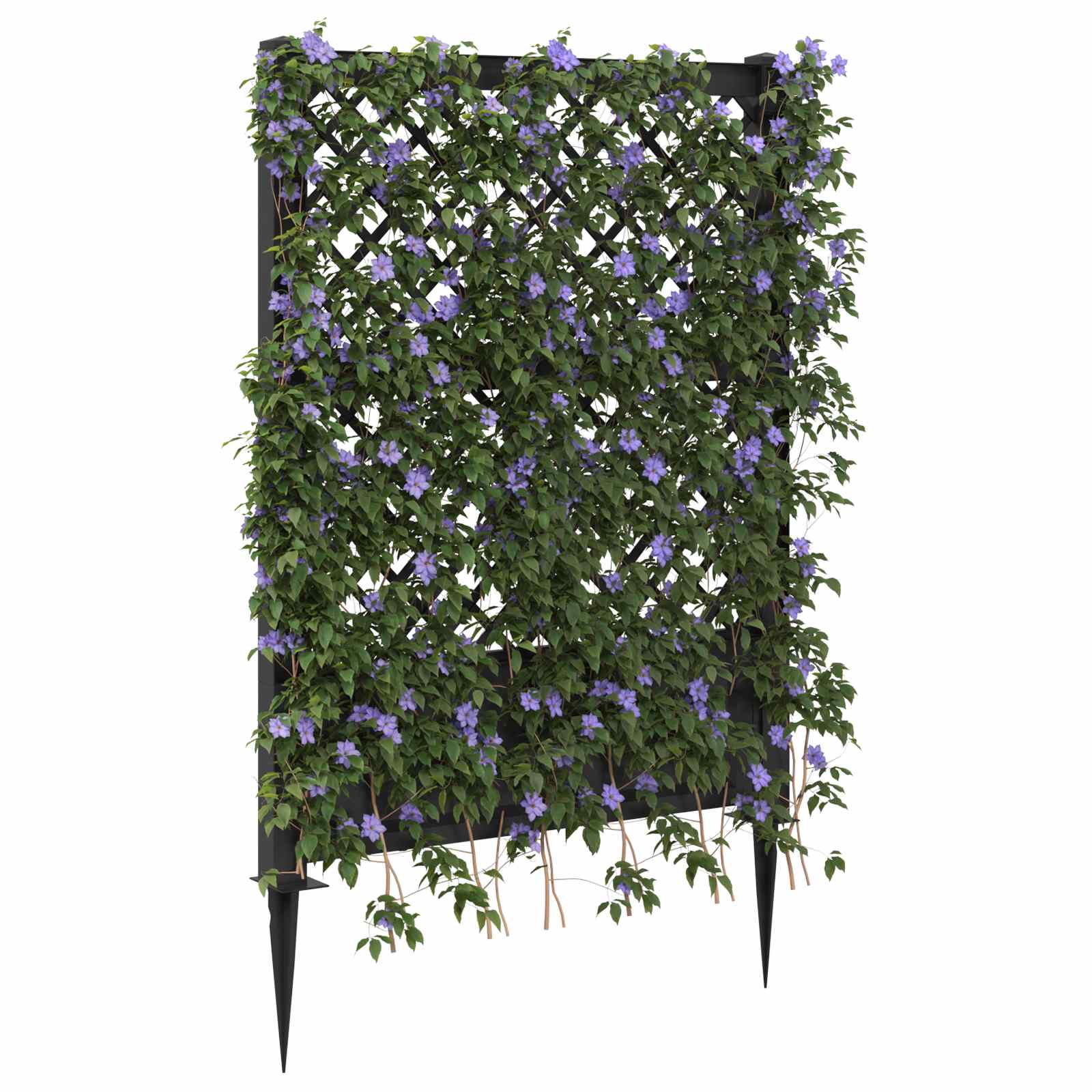 Trellis mit Spike Weiß 99 x 6 x 165 cm PP