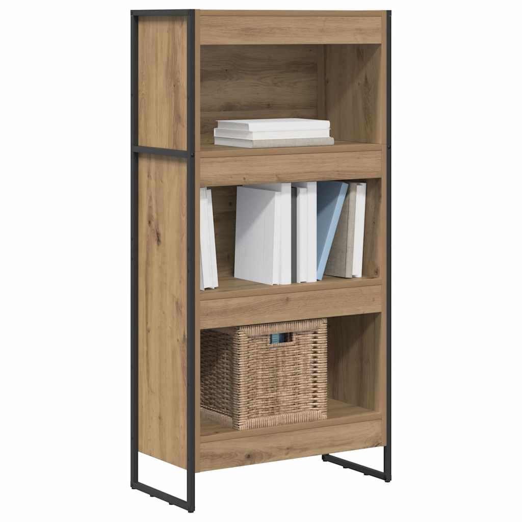 Bücherregal 2 pcs Schwarz Eichen-Optik 60 x 30 x 189,5 cm