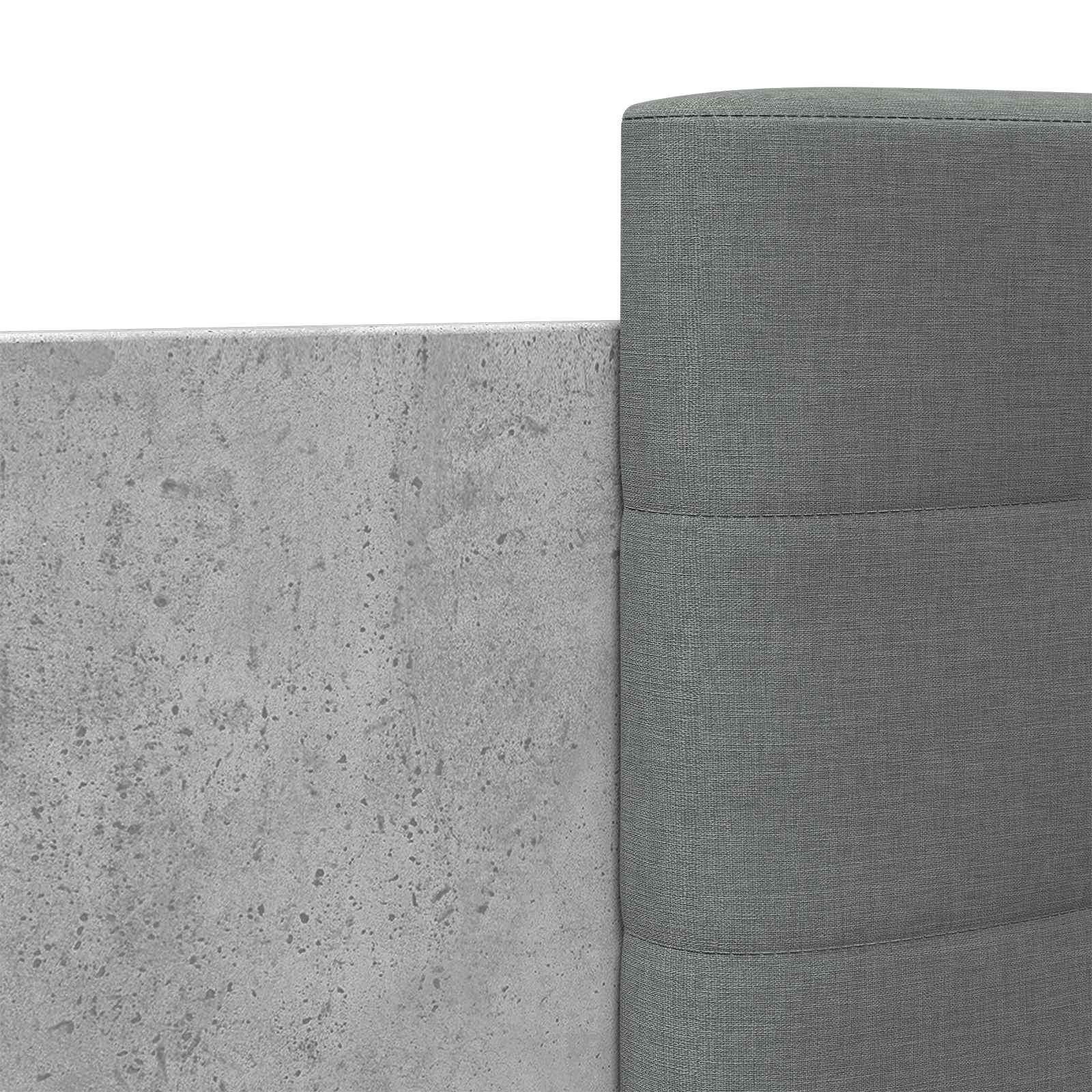 Bettgestell mit Kopfteil Grau Sonoma 180x200 cm Holzwerkstoff