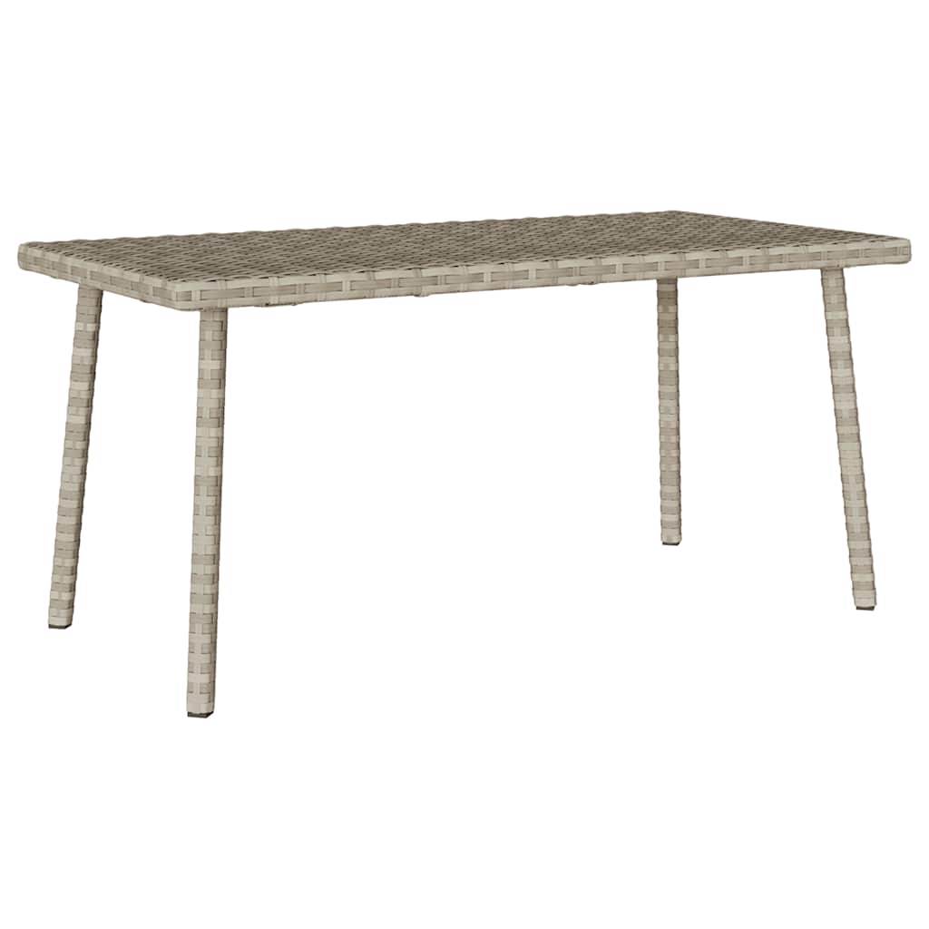 Garten-Couchtisch Rechteckig Schwarz 40x40x37 cm Poly Rattan