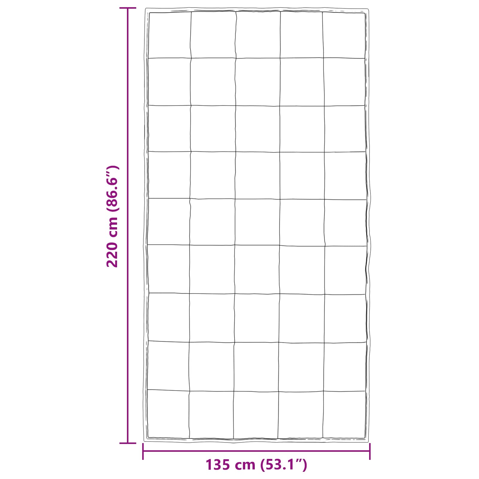 Ganzjahresbettdecke Gold 135 x 200 cm Satin und Mikrofaser