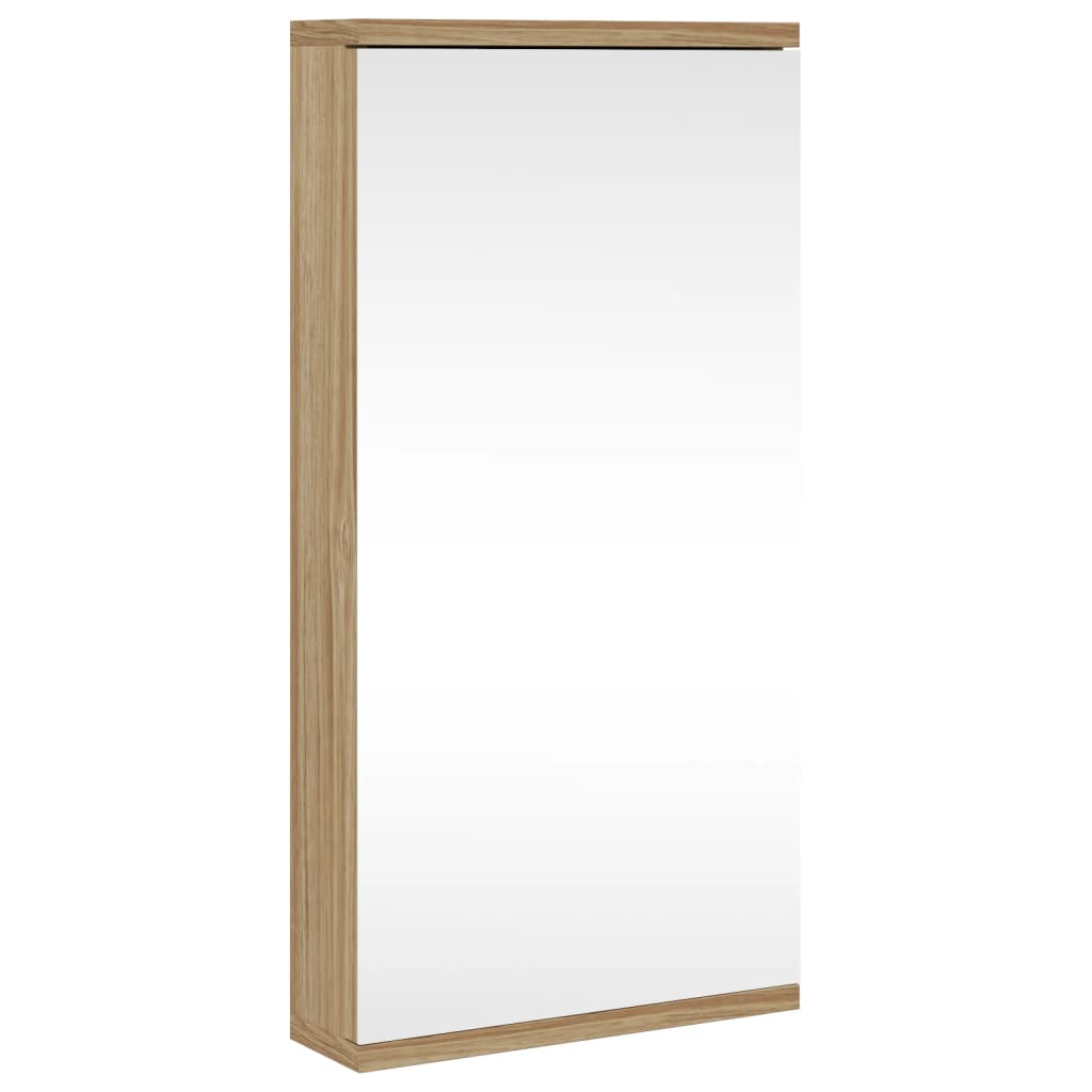 Eck-Spiegelschrank Weiß 30x24x60 cm