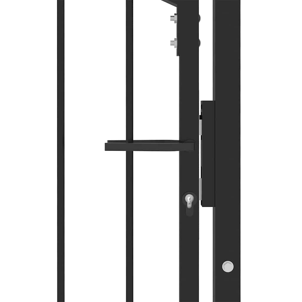 Zauntor EMMEN mit Spikes Stahl 104 x 97 cm Grün