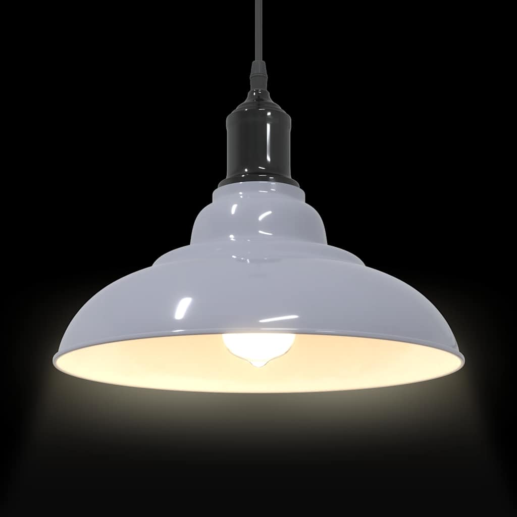 Pendelleuchte Höhenverstellbar E27 Schwarz Glänzend Ø 31 cm