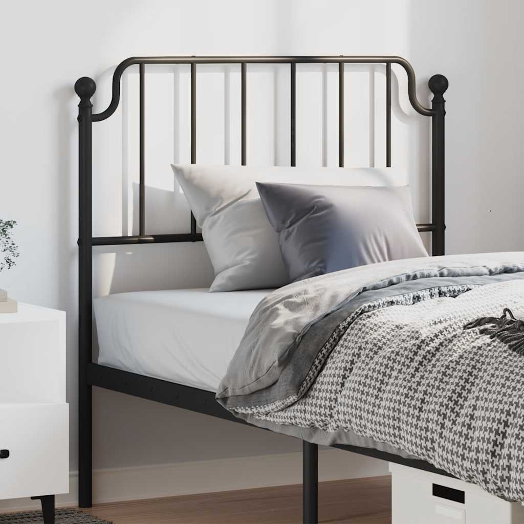 Ersatz-Kopfteil Metall Schwarz 135 cm