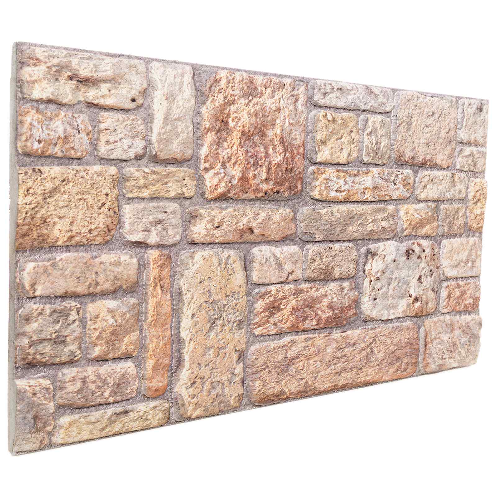 Wandpaneele 10 pcs Ziegel 100 x 50 cm EPS-Schaum
