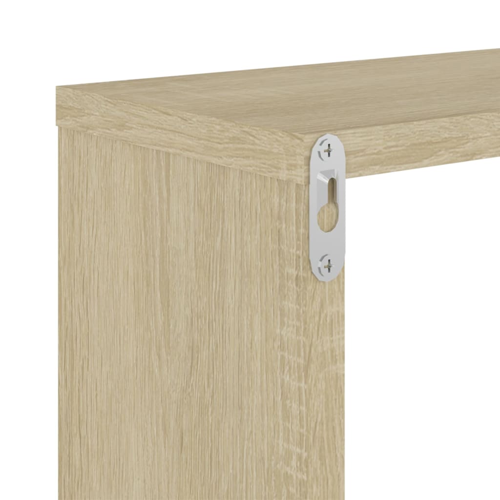 Wandregale 2 Stk. Weiß 50x15x50 cm Holzwerkstoff
