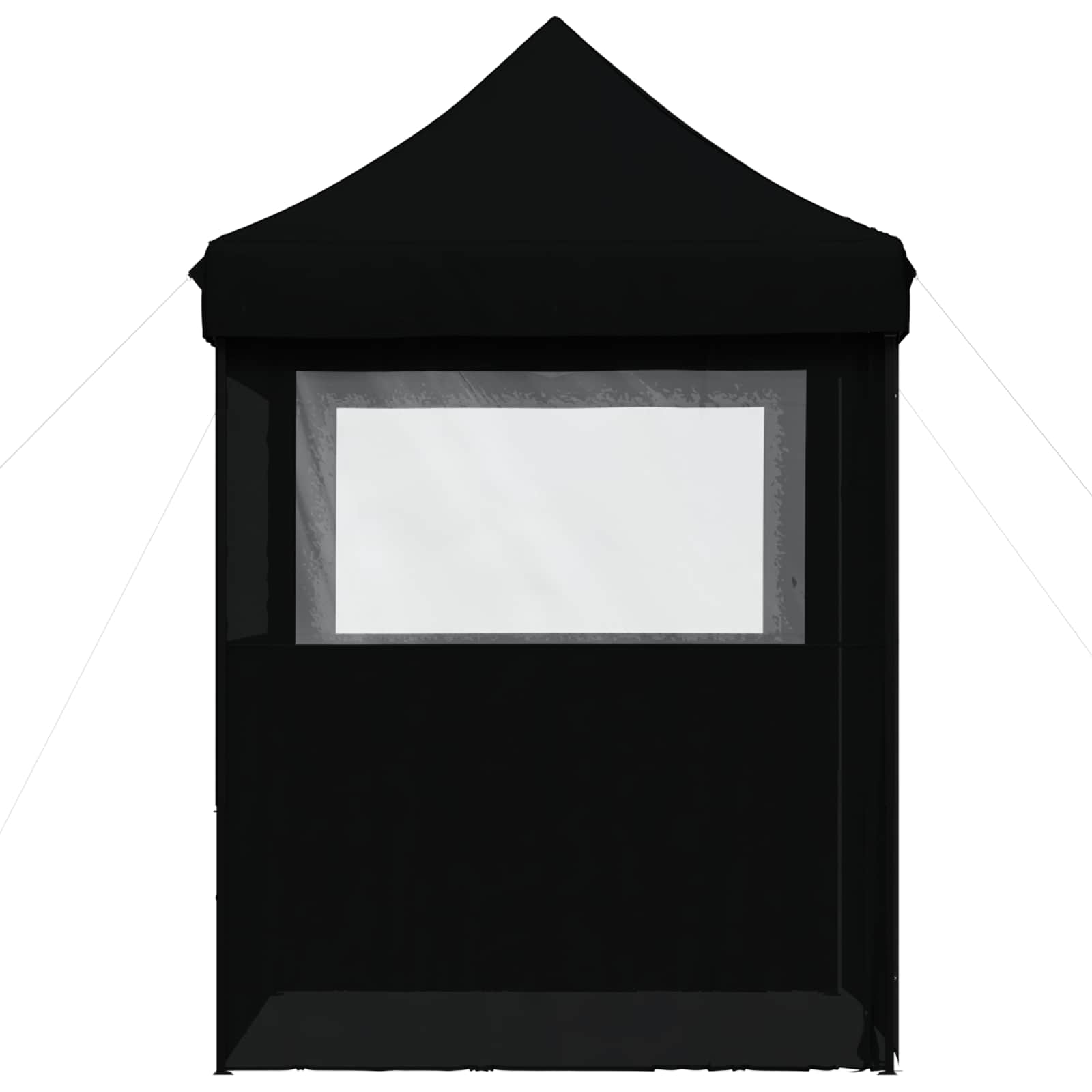 Partyzelt Faltbar Pop-Up Schwarz 200x200x306 cm