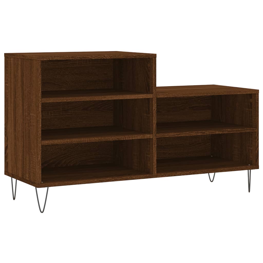 Schuhregal Weiß 102x36x60 cm Holzwerkstoff