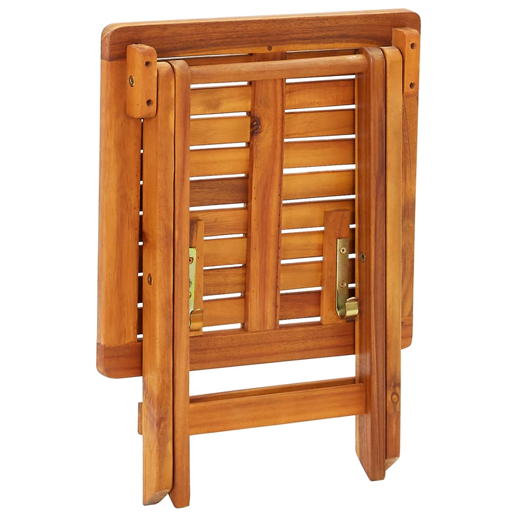 Sonnenliege mit Auflage Akazie Massivholz