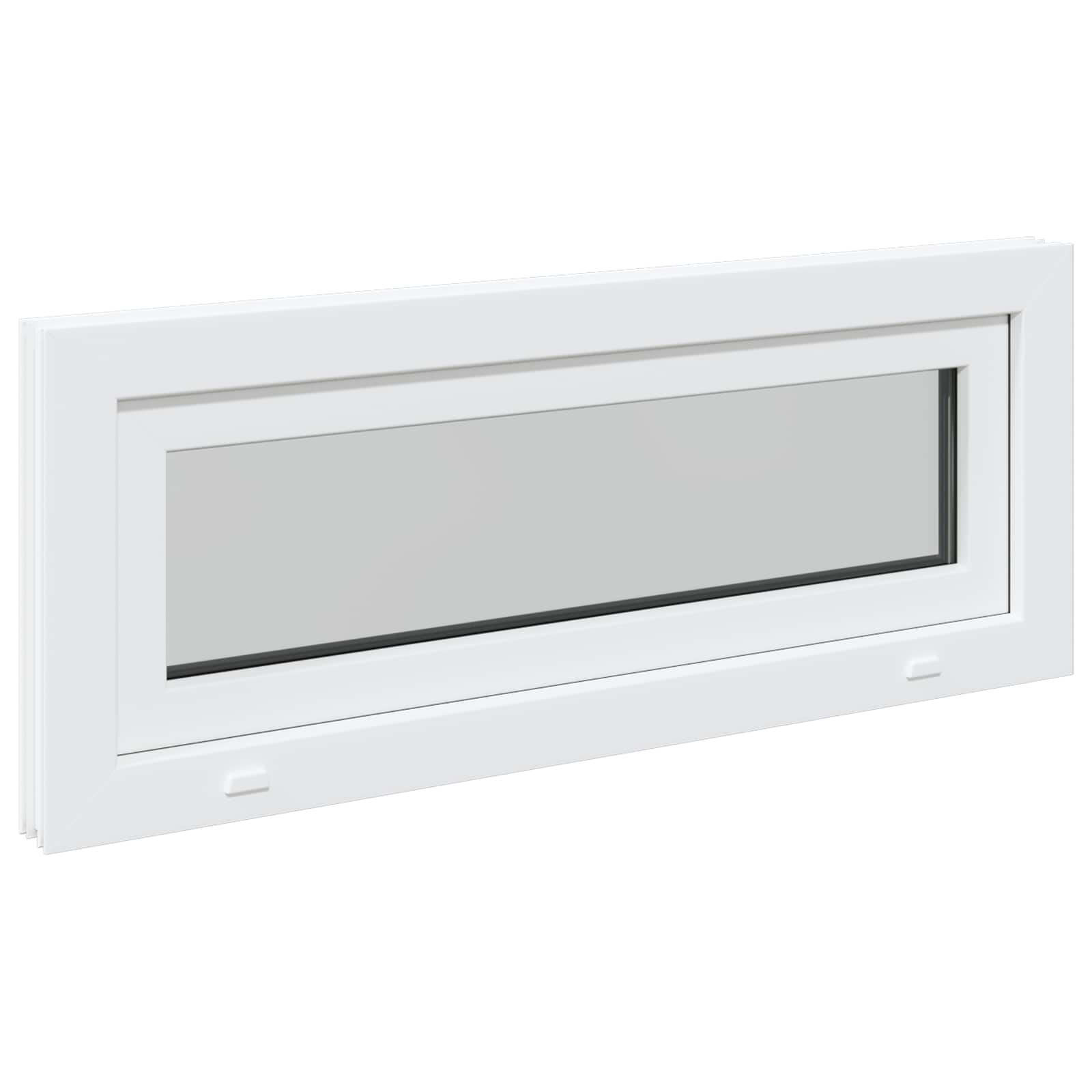 Kellerfenster RISOR 60 x 40 cm PVC und Glas Weiß