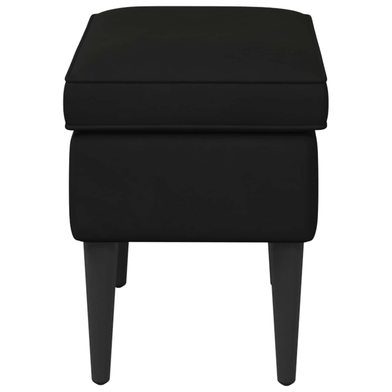 Hocker Hellgrau 55 x 35 x 41 cm Samt