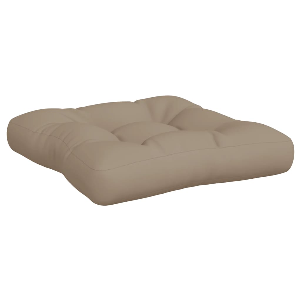 Palettenkissen Taupe 60x61,5x10 cm Stoff