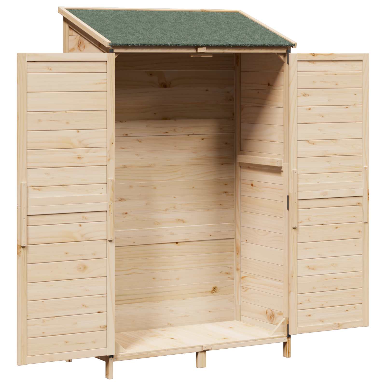Gartenschuppen Natur 59,5 x 56 x 113,5 cm Massivholz aus Fichte