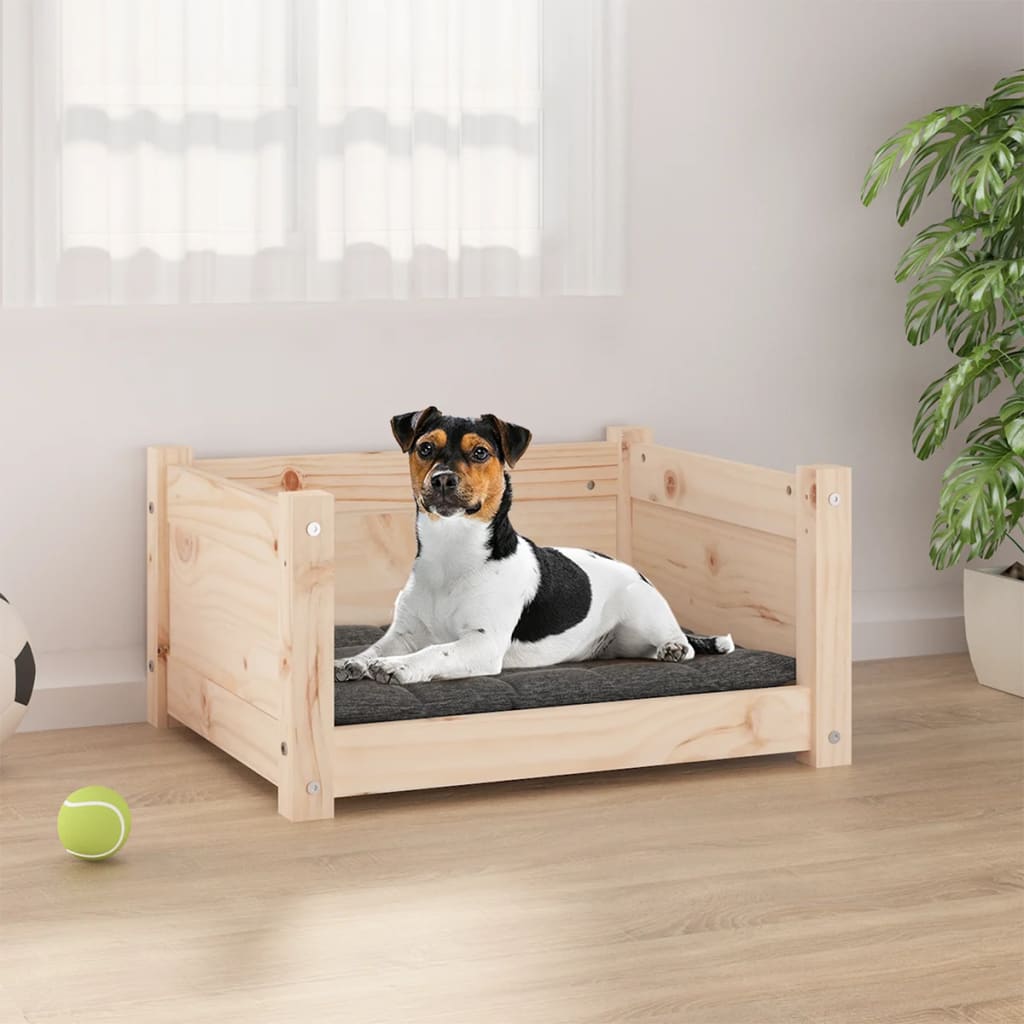 Hundebett 55,5 x 45,5 x 28 cm Massivholz Kiefer