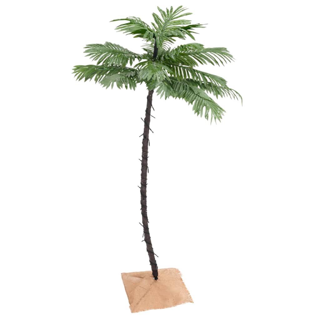 Künstliche Palme LED Warmweiß 72 LEDs 120 cm