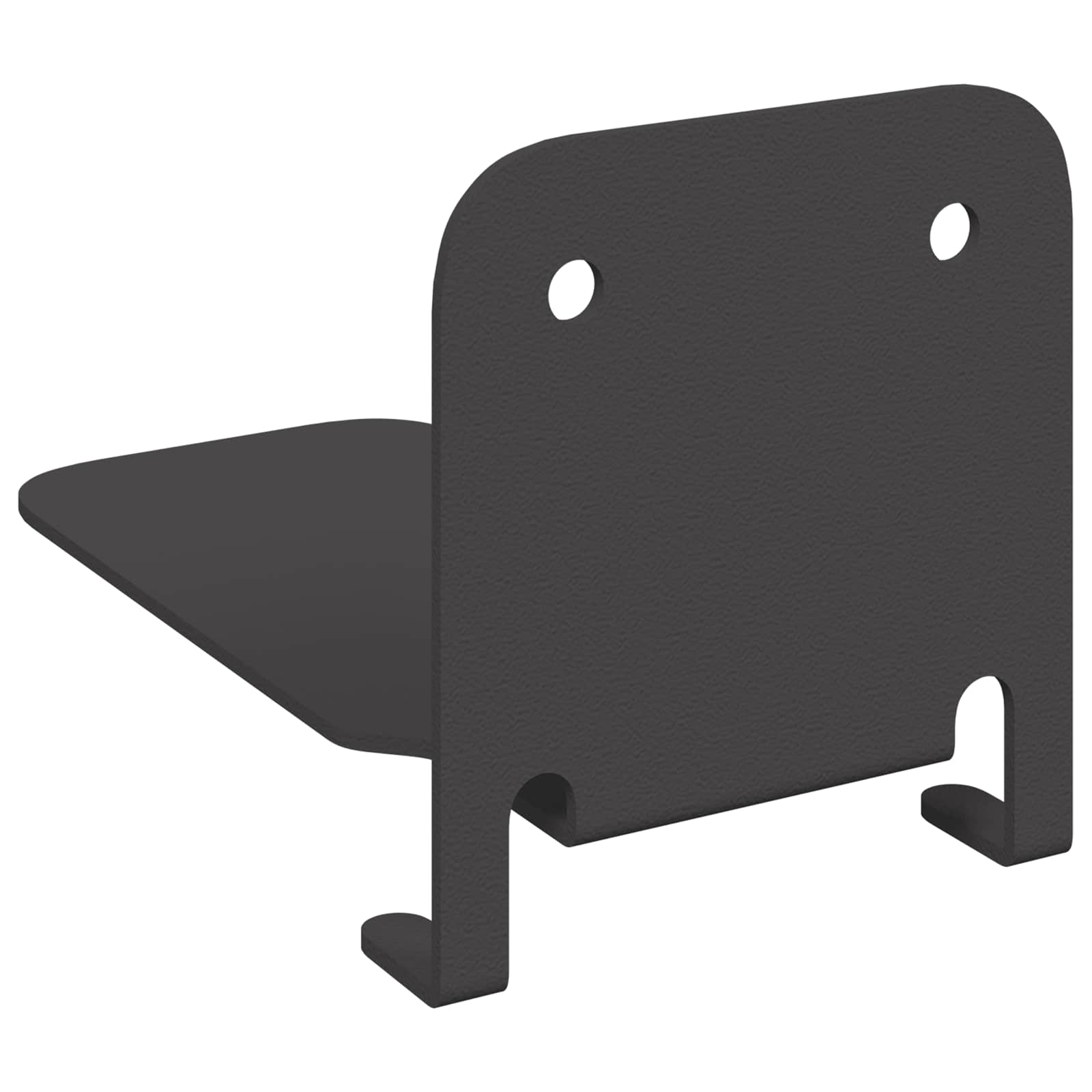 Unsichtbares Schwimmendes Regal 4 pcs Schwarz 6 x 11 x 6,5 cm