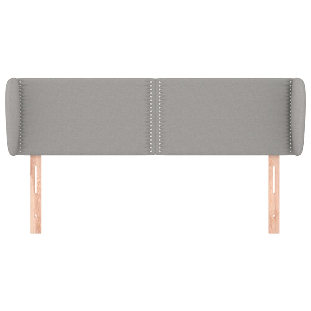 Kopfteil mit Ohren Dunkelgrau 83x23x78/88 cm Stoff