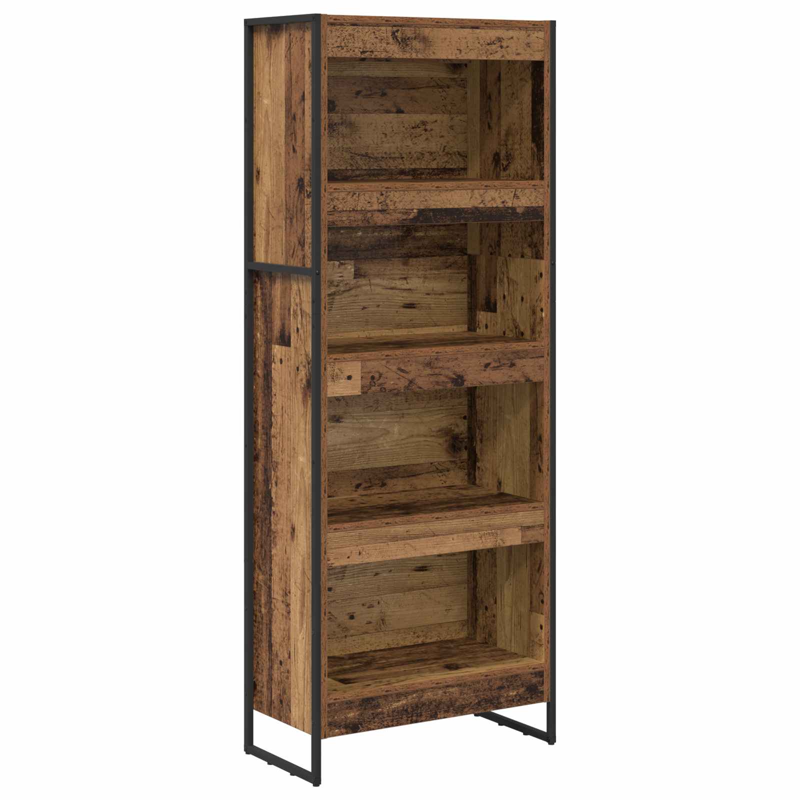 Bücherregal 2 pcs Schwarz Eichen-Optik 60 x 30 x 189,5 cm