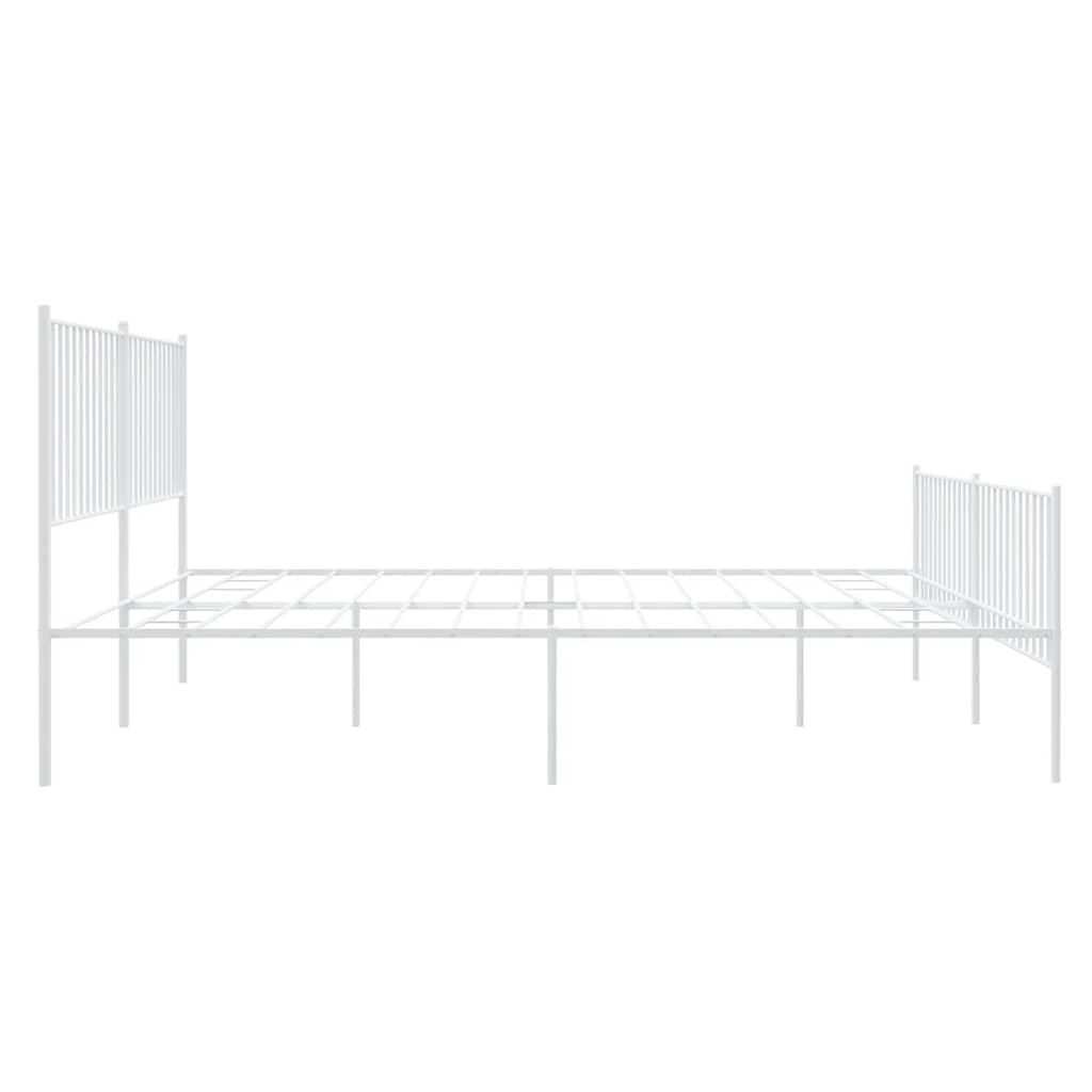 Bettgestell Metall Schwarz 75x190 cm