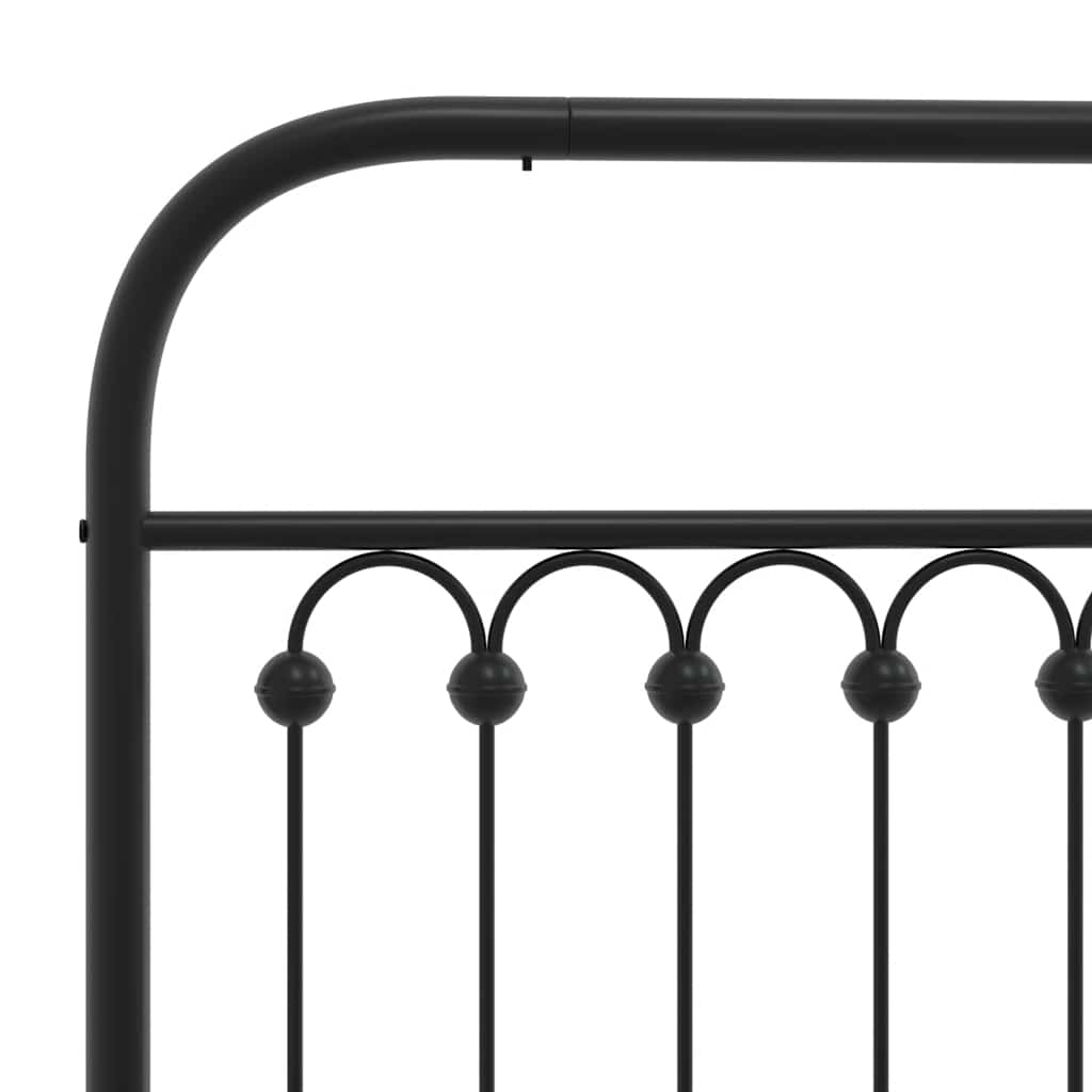 Ersatz-Kopfteil Metall Schwarz 75 cm