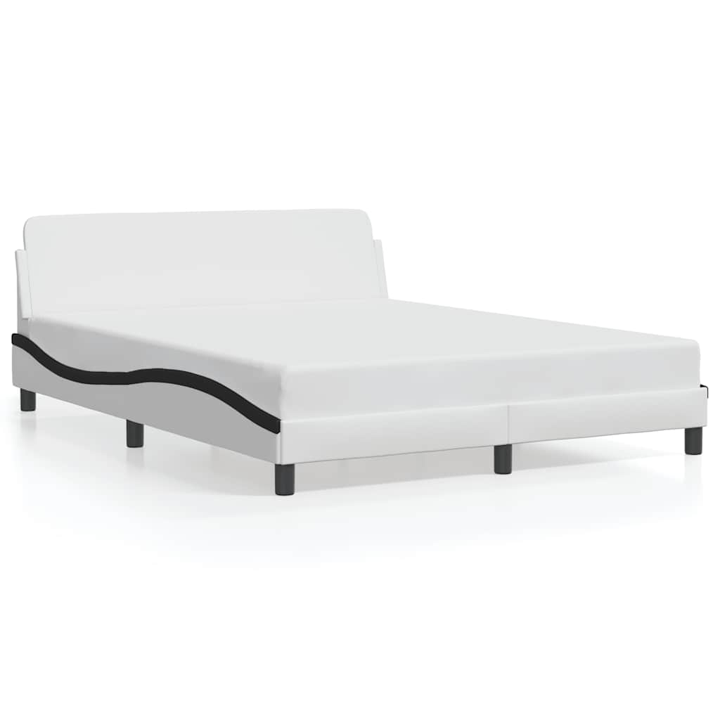 Bettgestell "Dover" Schwarz 80x200 cm Kunstleder