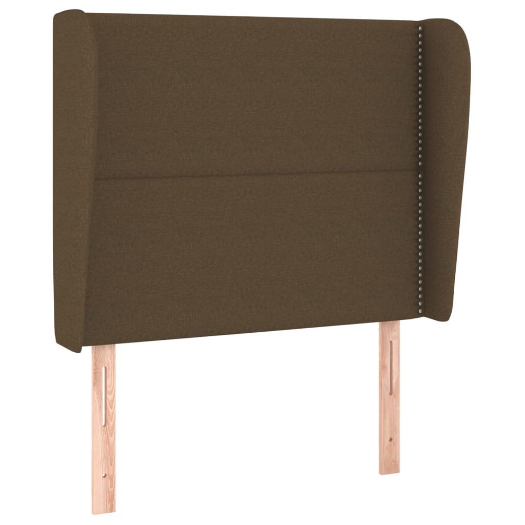 Kopfteil mit Ohren Dunkelgrau 83x23x78/88 cm Stoff