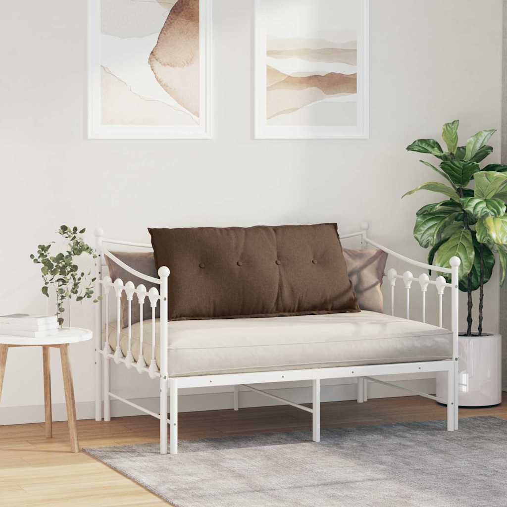 Rückenkissen Hellgrau 50 x 19 x 45 cm Stoff
