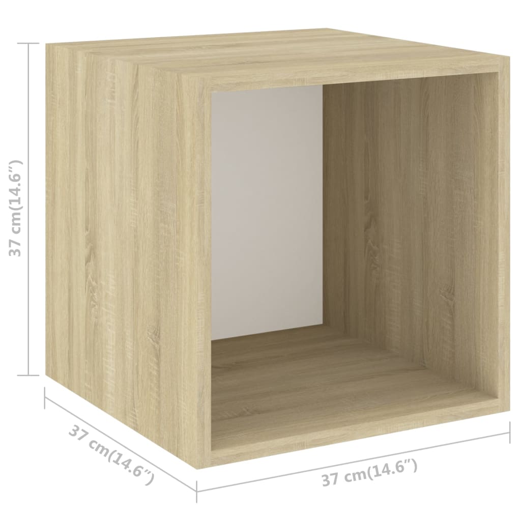 3-tlg. TV-Schrank-Set Grau Holzwerkstoff